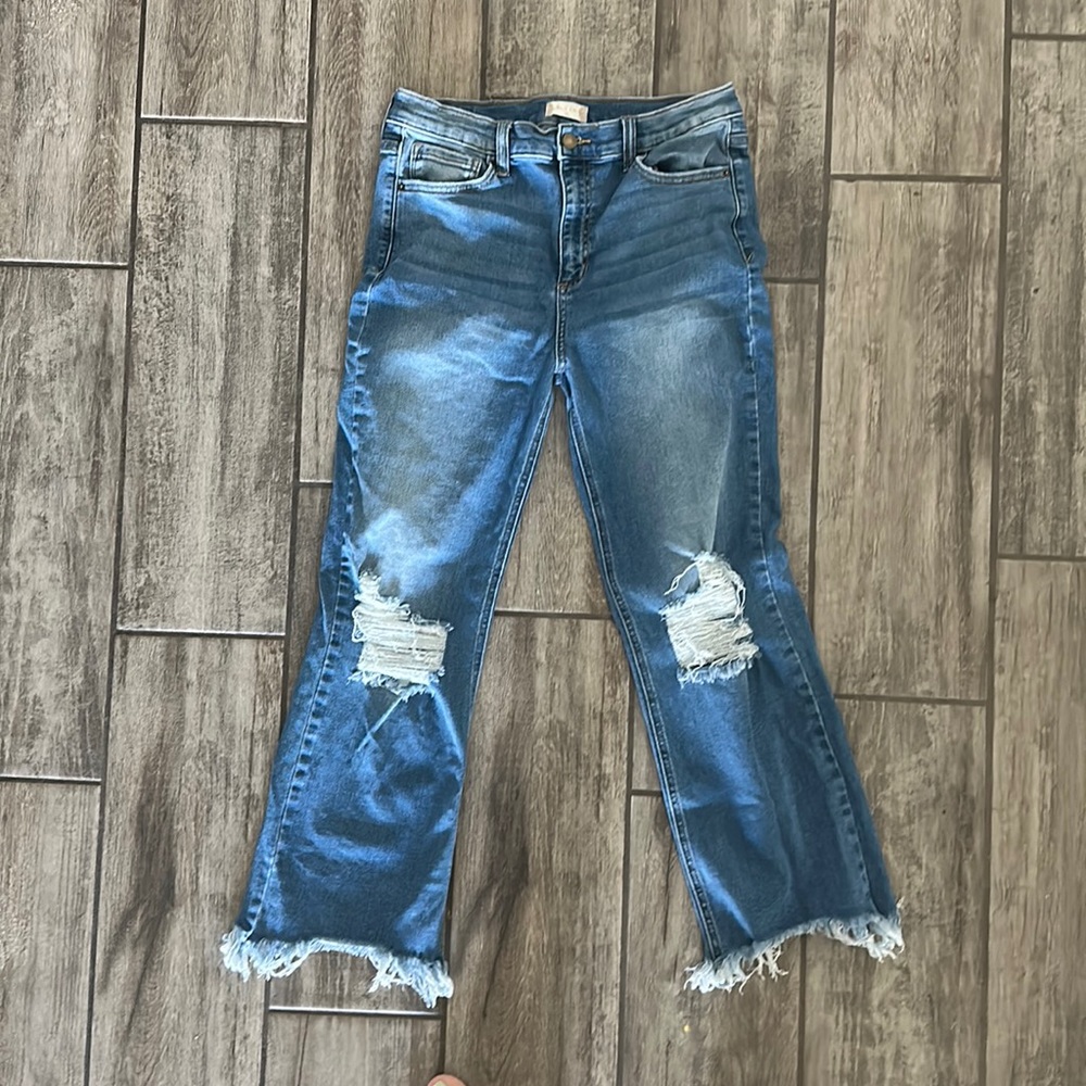 Altar’d State Ali Straight Leg Jeans - Medium Wash